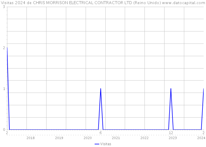 Visitas 2024 de CHRIS MORRISON ELECTRICAL CONTRACTOR LTD (Reino Unido) 