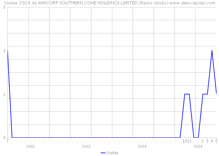 Visitas 2024 de AMICORP SOUTHERN CONE HOLDINGS LIMITED (Reino Unido) 