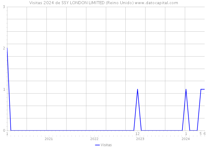 Visitas 2024 de SSY LONDON LIMITED (Reino Unido) 