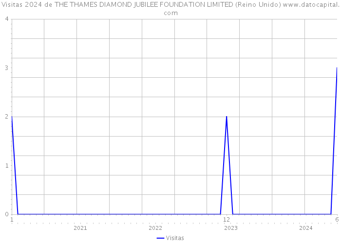 Visitas 2024 de THE THAMES DIAMOND JUBILEE FOUNDATION LIMITED (Reino Unido) 