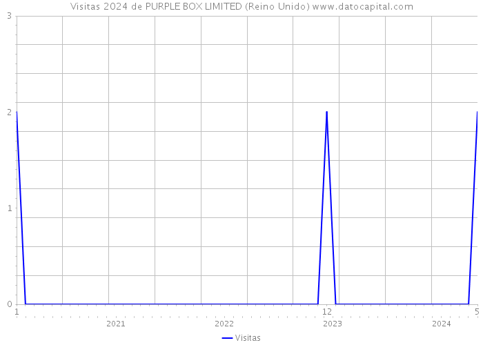 Visitas 2024 de PURPLE BOX LIMITED (Reino Unido) 