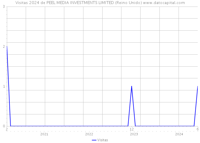 Visitas 2024 de PEEL MEDIA INVESTMENTS LIMITED (Reino Unido) 