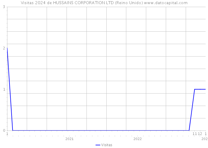 Visitas 2024 de HUSSAINS CORPORATION LTD (Reino Unido) 