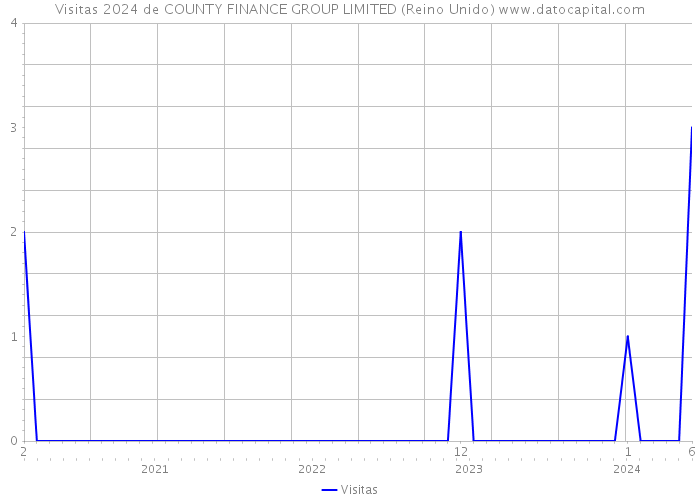 Visitas 2024 de COUNTY FINANCE GROUP LIMITED (Reino Unido) 