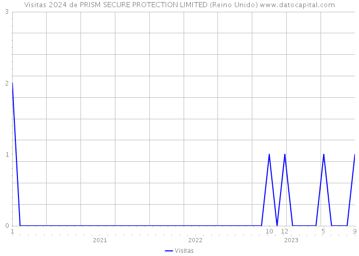 Visitas 2024 de PRISM SECURE PROTECTION LIMITED (Reino Unido) 
