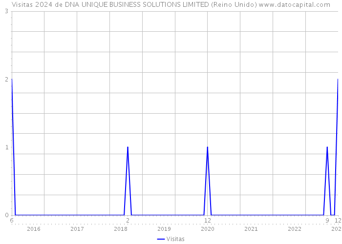 Visitas 2024 de DNA UNIQUE BUSINESS SOLUTIONS LIMITED (Reino Unido) 