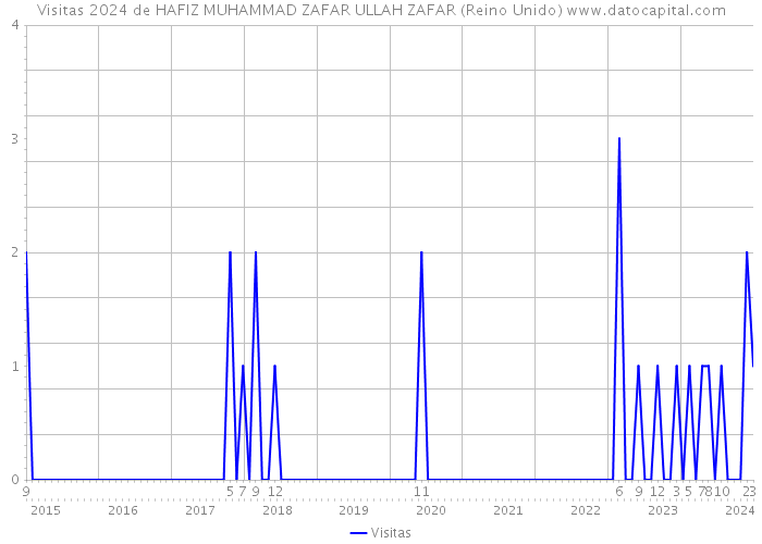 Visitas 2024 de HAFIZ MUHAMMAD ZAFAR ULLAH ZAFAR (Reino Unido) 