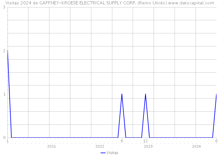 Visitas 2024 de GAFFNEY-KROESE ELECTRICAL SUPPLY CORP. (Reino Unido) 