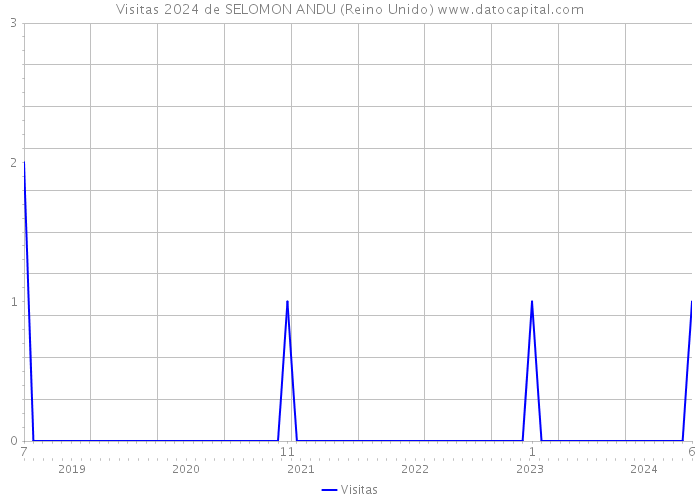 Visitas 2024 de SELOMON ANDU (Reino Unido) 