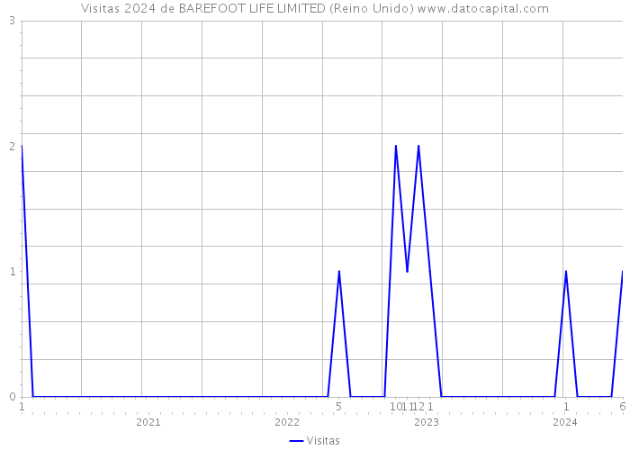 Visitas 2024 de BAREFOOT LIFE LIMITED (Reino Unido) 