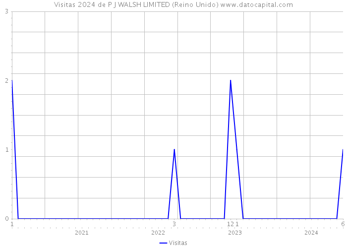 Visitas 2024 de P J WALSH LIMITED (Reino Unido) 