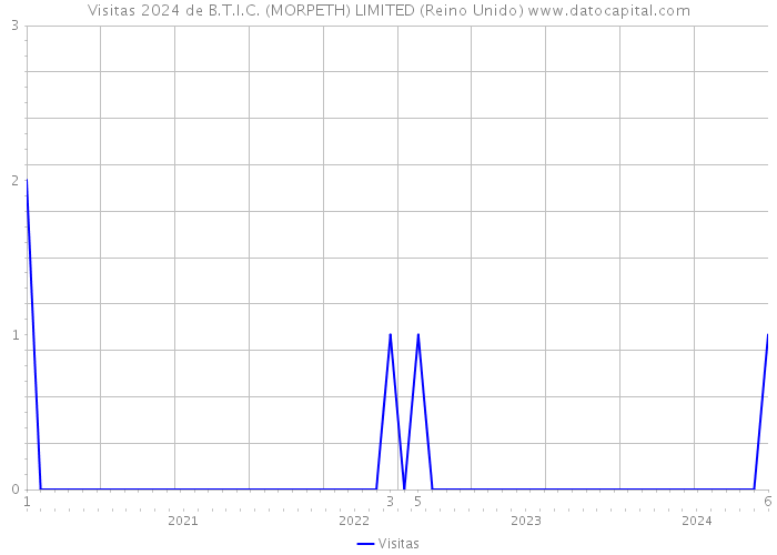 Visitas 2024 de B.T.I.C. (MORPETH) LIMITED (Reino Unido) 