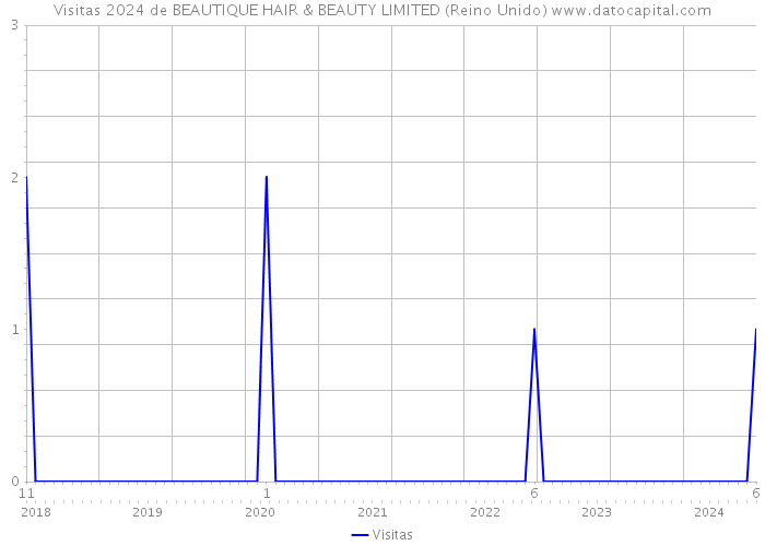 Visitas 2024 de BEAUTIQUE HAIR & BEAUTY LIMITED (Reino Unido) 