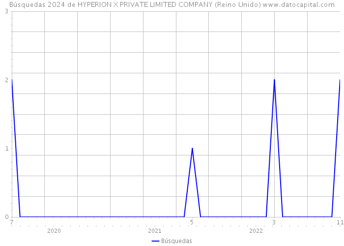 Búsquedas 2024 de HYPERION X PRIVATE LIMITED COMPANY (Reino Unido) 