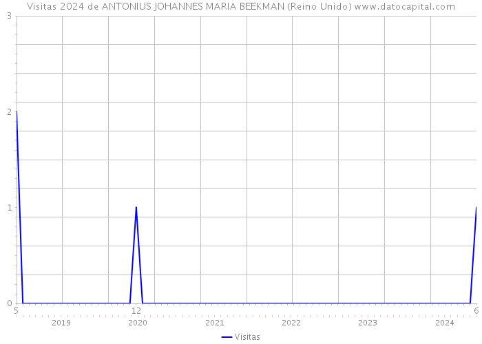 Visitas 2024 de ANTONIUS JOHANNES MARIA BEEKMAN (Reino Unido) 