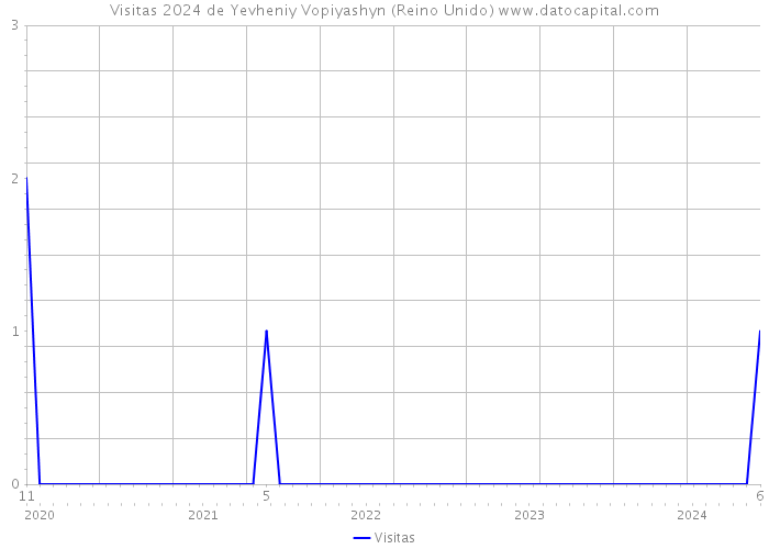 Visitas 2024 de Yevheniy Vopiyashyn (Reino Unido) 