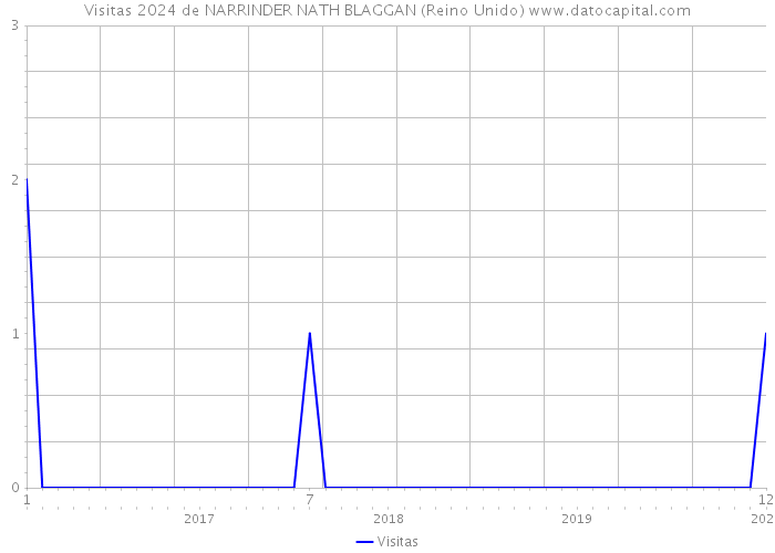 Visitas 2024 de NARRINDER NATH BLAGGAN (Reino Unido) 