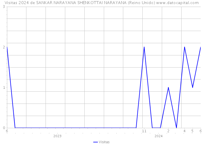 Visitas 2024 de SANKAR NARAYANA SHENKOTTAI NARAYANA (Reino Unido) 