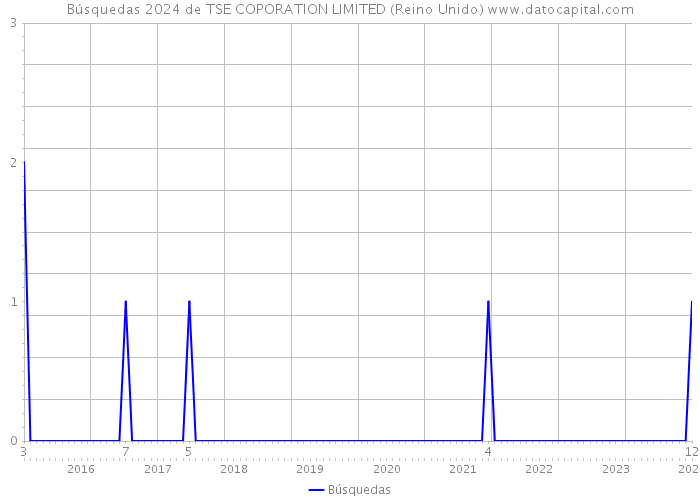 Búsquedas 2024 de TSE COPORATION LIMITED (Reino Unido) 