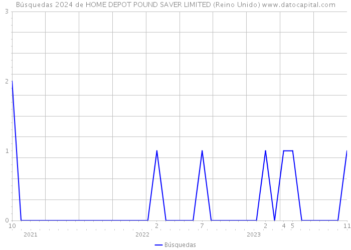 Búsquedas 2024 de HOME DEPOT POUND SAVER LIMITED (Reino Unido) 