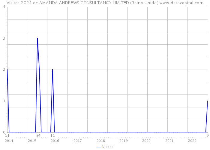 Visitas 2024 de AMANDA ANDREWS CONSULTANCY LIMITED (Reino Unido) 