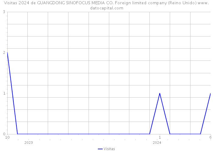 Visitas 2024 de GUANGDONG SINOFOCUS MEDIA CO. Foreign limited company (Reino Unido) 