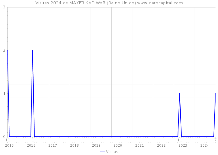 Visitas 2024 de MAYER KADIWAR (Reino Unido) 