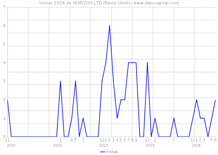 Visitas 2024 de HORIZON LTD (Reino Unido) 