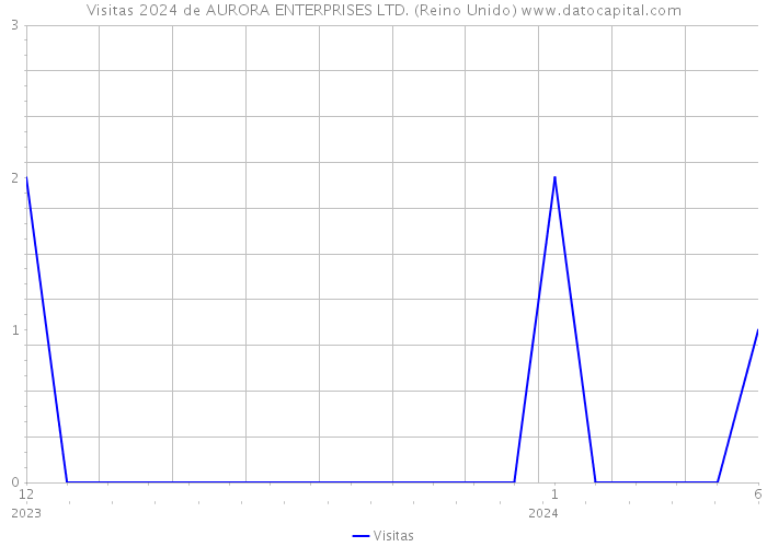 Visitas 2024 de AURORA ENTERPRISES LTD. (Reino Unido) 