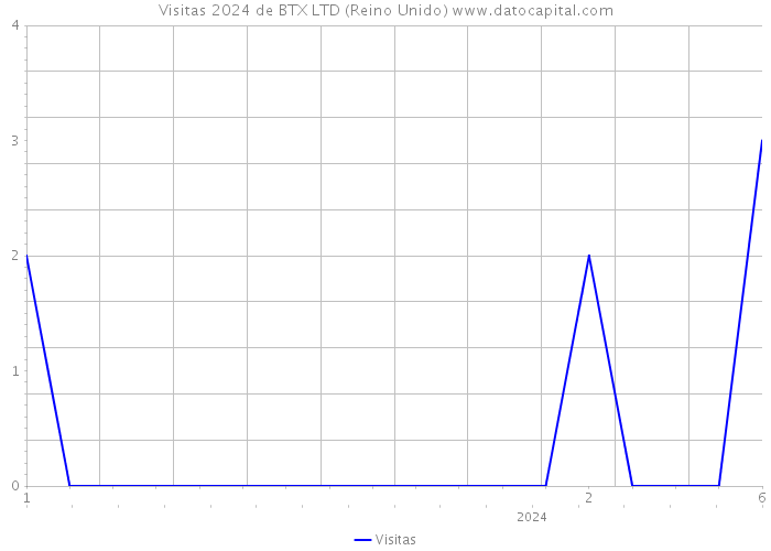 Visitas 2024 de BTX LTD (Reino Unido) 