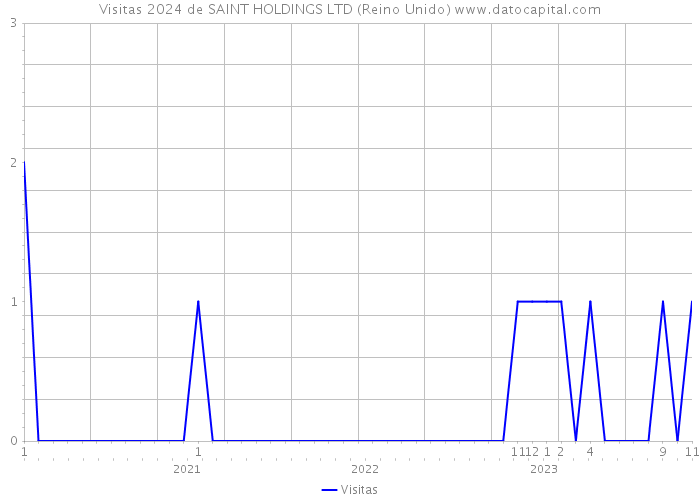 Visitas 2024 de SAINT HOLDINGS LTD (Reino Unido) 