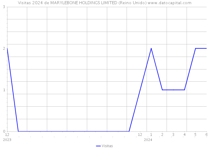 Visitas 2024 de MARYLEBONE HOLDINGS LIMITED (Reino Unido) 