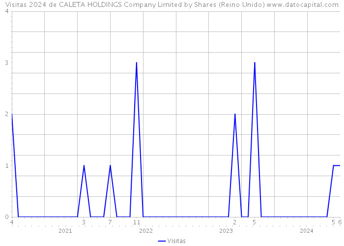 Visitas 2024 de CALETA HOLDINGS Company Limited by Shares (Reino Unido) 