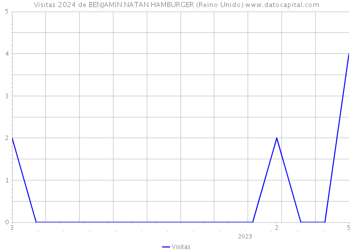 Visitas 2024 de BENJAMIN NATAN HAMBURGER (Reino Unido) 