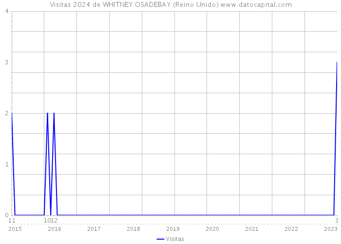 Visitas 2024 de WHITNEY OSADEBAY (Reino Unido) 