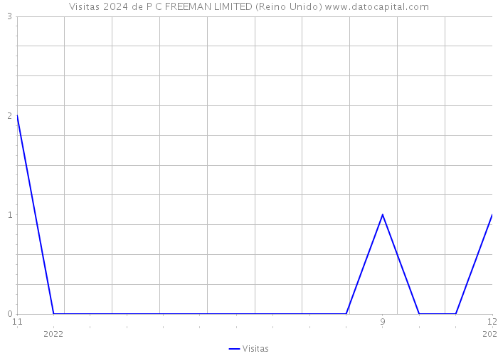 Visitas 2024 de P C FREEMAN LIMITED (Reino Unido) 