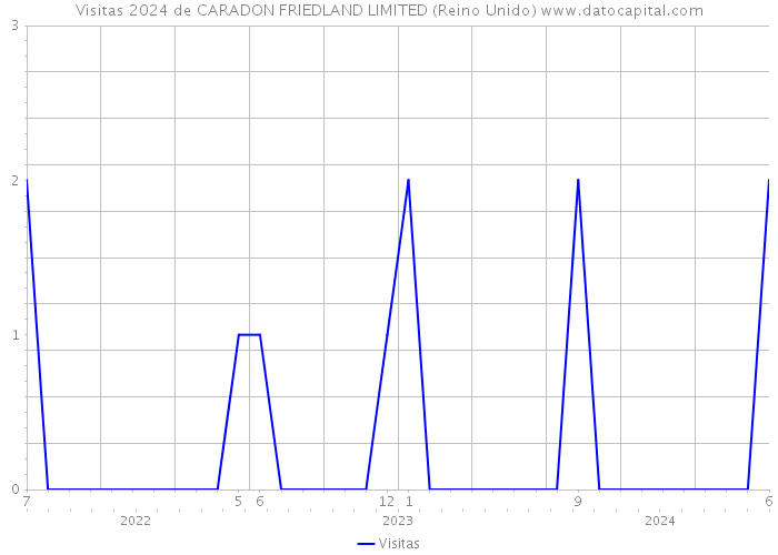 Visitas 2024 de CARADON FRIEDLAND LIMITED (Reino Unido) 