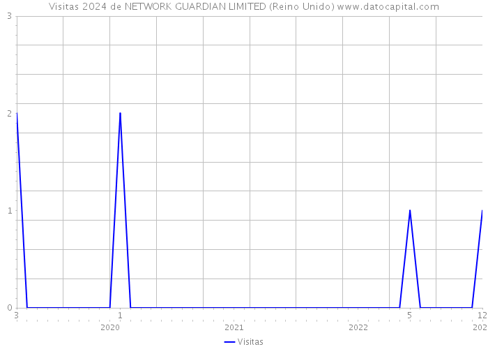 Visitas 2024 de NETWORK GUARDIAN LIMITED (Reino Unido) 