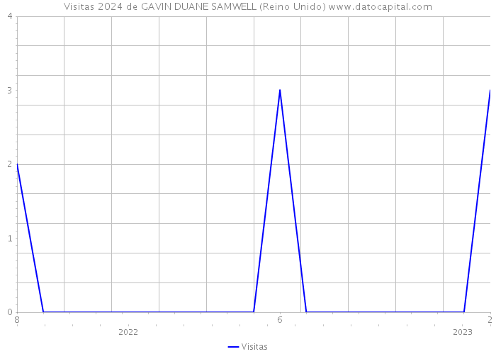 Visitas 2024 de GAVIN DUANE SAMWELL (Reino Unido) 