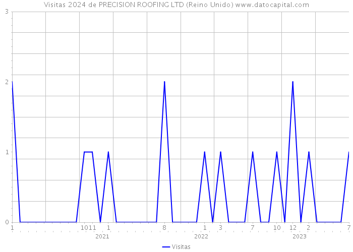 Visitas 2024 de PRECISION ROOFING LTD (Reino Unido) 