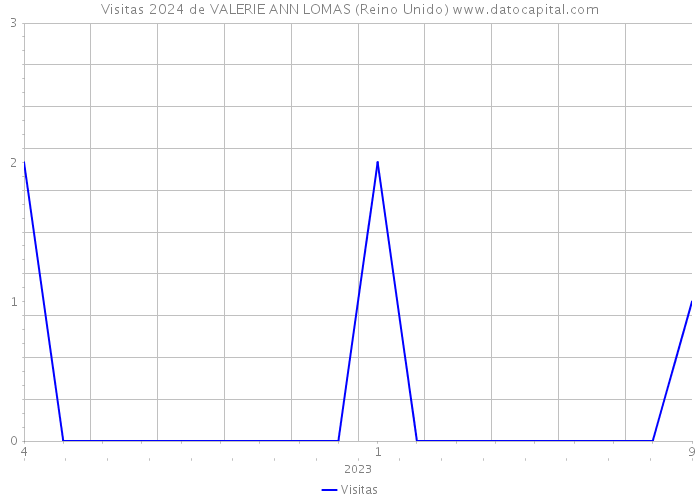 Visitas 2024 de VALERIE ANN LOMAS (Reino Unido) 