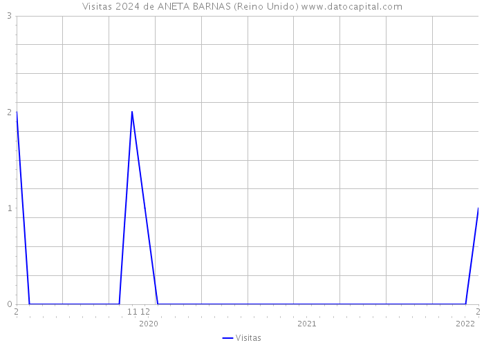 Visitas 2024 de ANETA BARNAS (Reino Unido) 