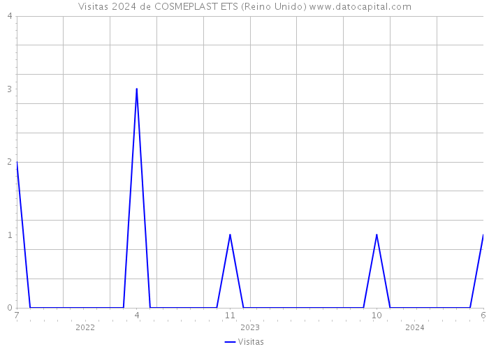 Visitas 2024 de COSMEPLAST ETS (Reino Unido) 