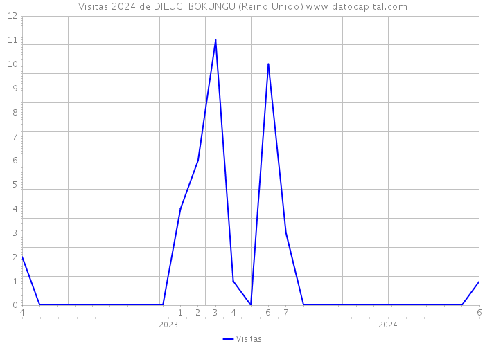 Visitas 2024 de DIEUCI BOKUNGU (Reino Unido) 