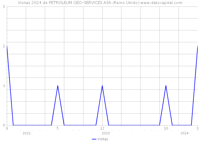 Visitas 2024 de PETROLEUM GEO-SERVICES ASA (Reino Unido) 