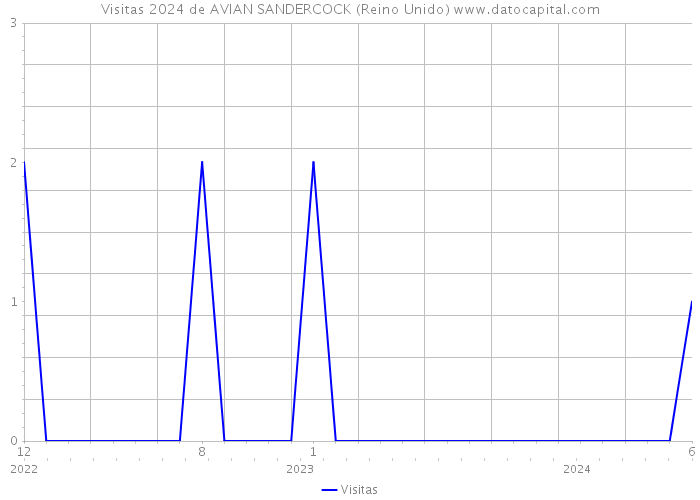 Visitas 2024 de AVIAN SANDERCOCK (Reino Unido) 