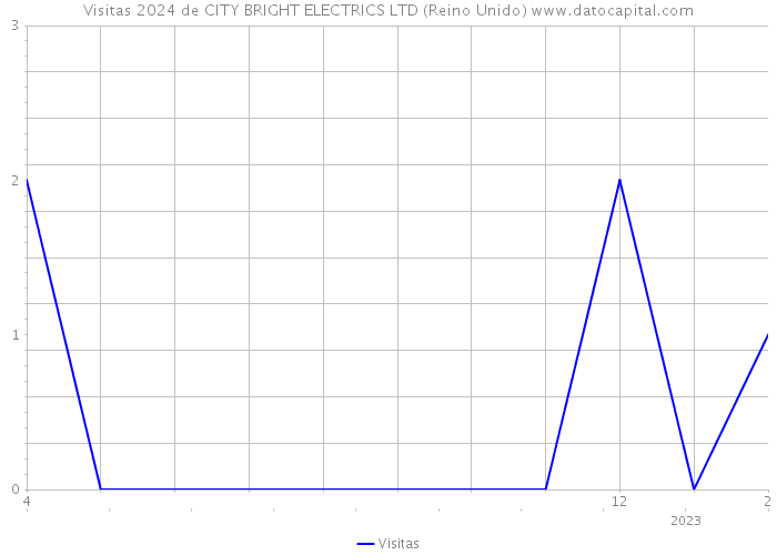 Visitas 2024 de CITY BRIGHT ELECTRICS LTD (Reino Unido) 