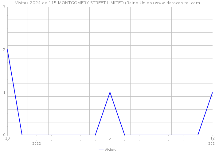 Visitas 2024 de 115 MONTGOMERY STREET LIMITED (Reino Unido) 