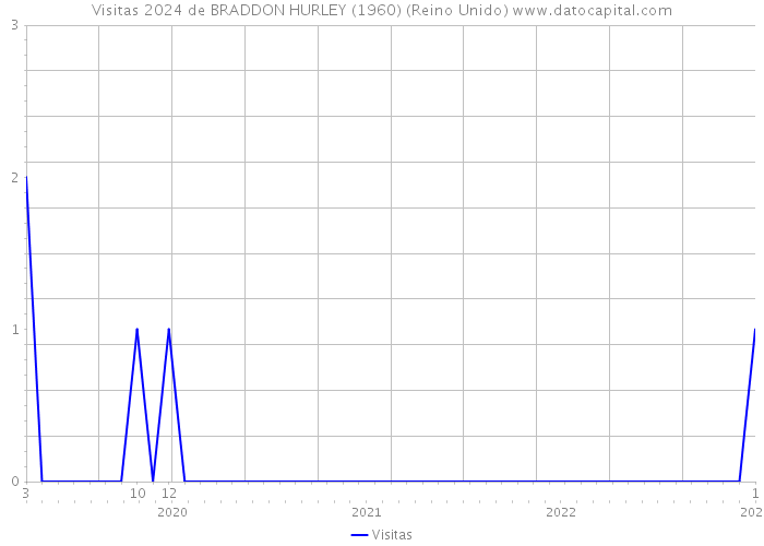 Visitas 2024 de BRADDON HURLEY (1960) (Reino Unido) 