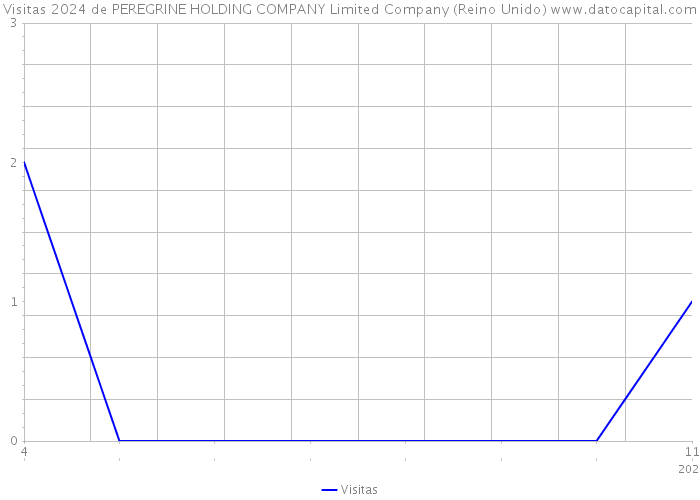 Visitas 2024 de PEREGRINE HOLDING COMPANY Limited Company (Reino Unido) 